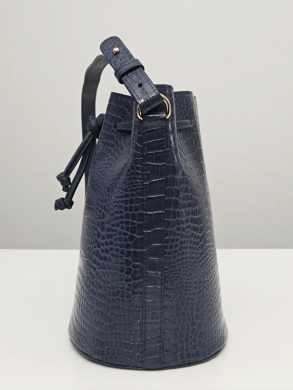 NWT SEZANE FARROW BAG - DENIM CROCO - Picture 5 of 9